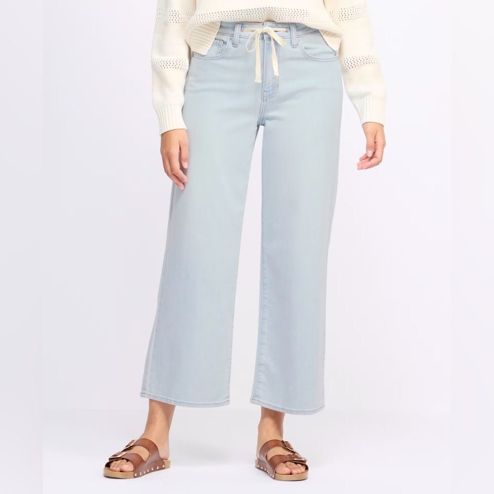 Just USA Drawstring Wide Leg Jeans Blue Size 6 NWT STITCH FIX